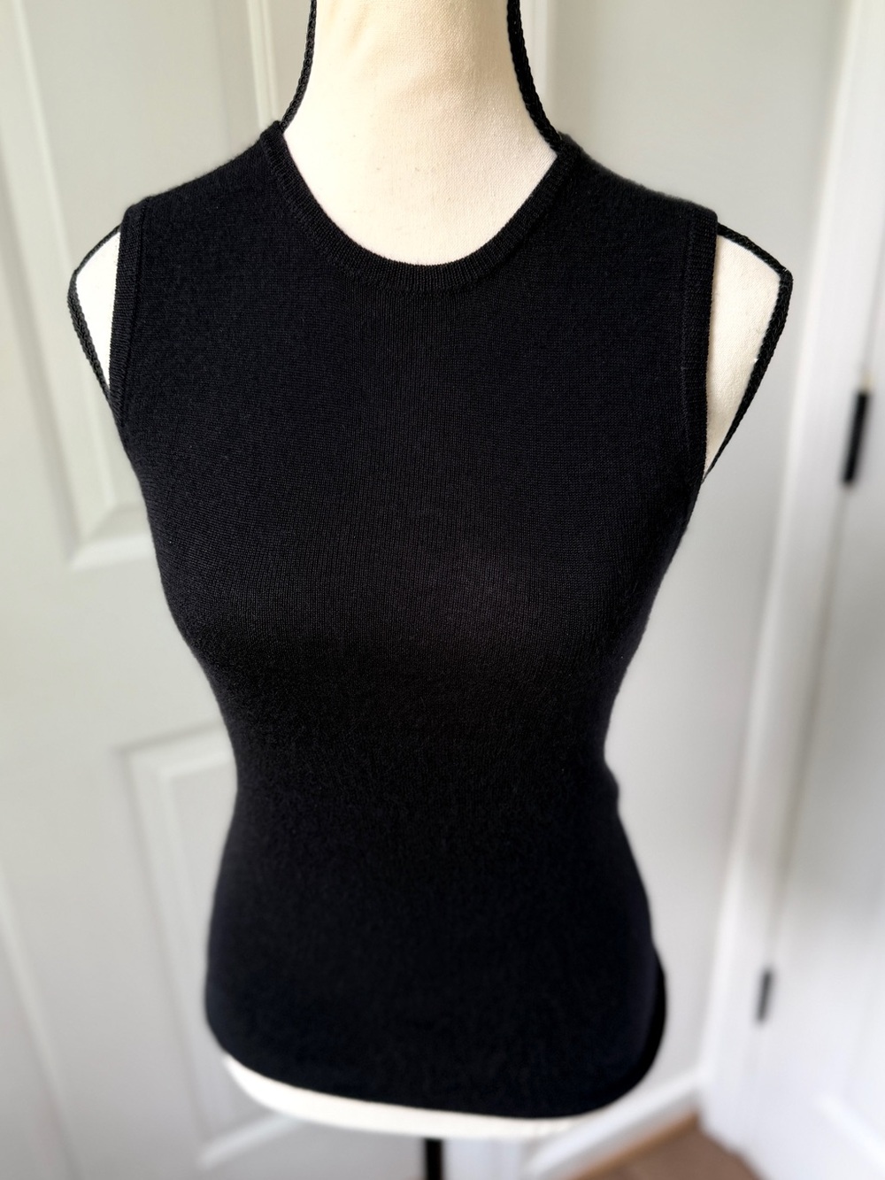 Prada Cashmere Black Sleeveless Tank Top 42 (US 6)